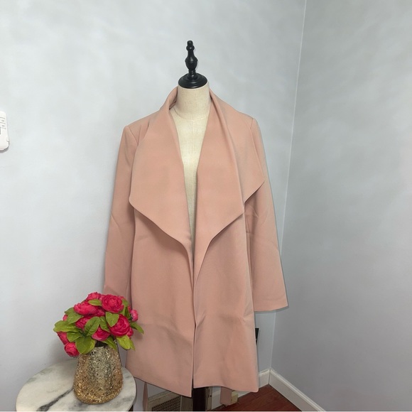 Lauren Ralph Lauren Blush Light Belted Jacket / Coat Size Large - Duplicate - Picture 13 of 16